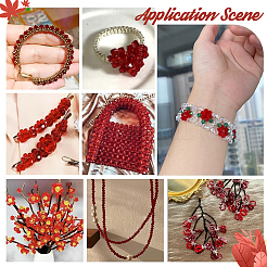 1000шт 10 стилей стеклянных бусин&nbsp;GLAA-PH0003-02