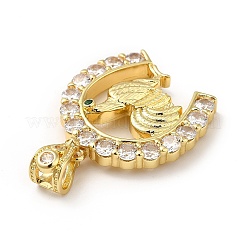 Латунные микро проложить кубического циркония подвески&nbsp;KK-H433-28G