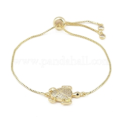 Браслеты-слайдеры Ocean 304 из нержавеющей стали с микропаве из кубических цирконий&nbsp;LS-BJEW-K291-06G