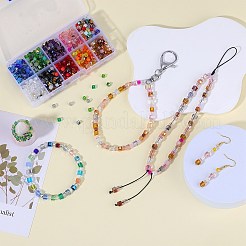 2 Beutel imitierte künstliche Kristallglasperlen&nbsp;GLAA-SZ0001-95B-05