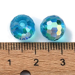 Ab цветные стеклянные бусины&nbsp;EGLA-P059-02B-AB25