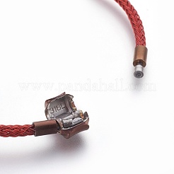 Fabrication de bracelet de style européen en fil d'acier&nbsp;MAK-L018-01A