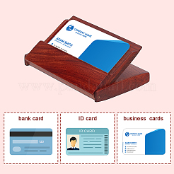 Boîte de rangement pour cartes de visite en bois&nbsp;AJEW-WH0289-74