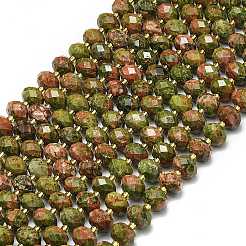 Природные Unakite бисер нитей G-P573-A04-01
