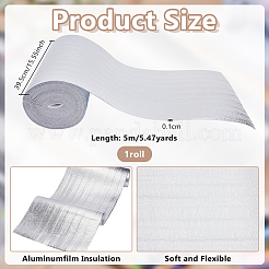 Rollo de algodón aislante térmico EPE de 5 m con película de aluminio&nbsp;DIY-WH0671-357