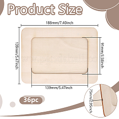 Незаконченная деревянная подставка для фоторамки&nbsp;AJEW-WH0696-160-1