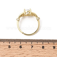 Латунные кольца с цирконием микро паве для женщин&nbsp;LS-RJEW-K312-04G