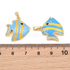 Pendentifs en laiton zircon cubique micro pavé noir&nbsp;CU-CBA415D-08G-01