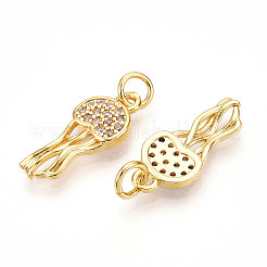 Латунные микро проложить кубического циркония подвески&nbsp;X-KK-N257-12G