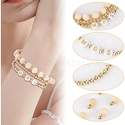 6шт. 3 стильных браслета со словом «миссис»&nbsp;BJEW-BC0002-06