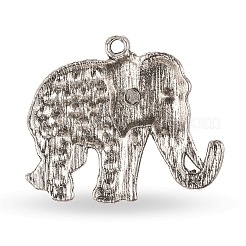 Tibetischen Stil Legierung Rhinestone-große Anhänger&nbsp;LS-ALRI-L048-37AS