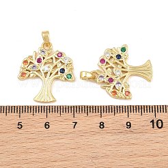 Pendentifs en laiton avec zircon cubique micro pavé&nbsp;CU-CBA765C-12G