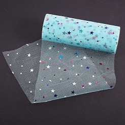 Rubans de maille déco à paillettes étoiles&nbsp;OCOR-P010-F07