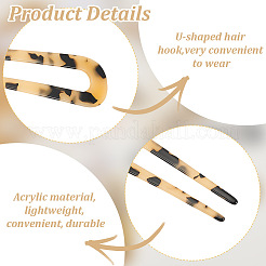 12шт 12-х цветные акриловые заколки для волос AJEW-GO0001-58