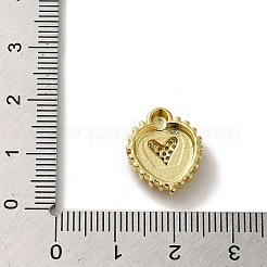 Anhänger aus Messing mit Gestellbeschichtung aus klarem Kubisch Zirkonia&nbsp;KK-R158-08B-G