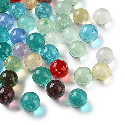 Perline luminose trasparenti realizzate a mano con la tecnica del lampwork&nbsp;LAMP-F045-02C
