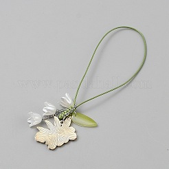 Цветы и листья из цинкового сплава&nbsp;AJEW-WH20006-200B