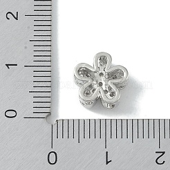 Покрытие стойки латунь микропаве прозрачные кубические циркониевые бусины&nbsp;KK-A220-11B-P