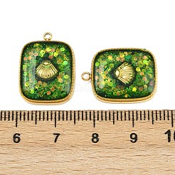 Подвески из нержавеющей стали 304 с эмалью&nbsp;STAS-P415-04G-01