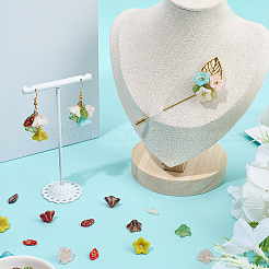 60шт 2 стиля прозрачные стеклянные бусины&nbsp;GLAA-SC0002-96