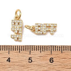 Shegrace Messing-Anhänger mit Mikropavé-Fassung aus klaren Zirkonia&nbsp;XGRQ2C624-408G