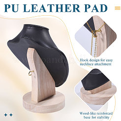 Деревянные подставки для ожерелий в форме бюста&nbsp;NDIS-WH0003-019B-02