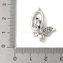 Проложить латунный прозрачный кубический цирконий над застежками&nbsp;KK-M320-09P