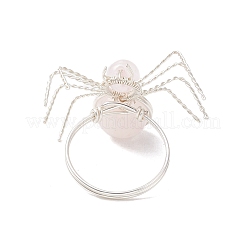 Anelli di barretta naturale della gemma&nbsp;RJEW-TA00211-04