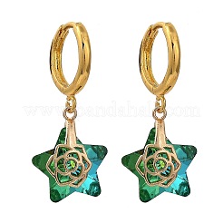 Ensembles de bijoux en verre étoile galvanoplastie&nbsp;SJEW-JS01120-03