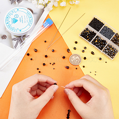 Набор для изготовления браслета из стеклянных бусин своими руками&nbsp;DIY-PH0006-42