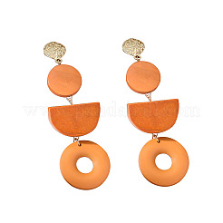 Деревянные болтающийся серьги&nbsp;FS-WGCAE8D-01