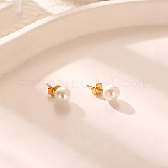 Ohrstecker aus Edelstahl 304 mit Imitationsperlen für Damen&nbsp;KT1806