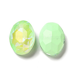 Cabochon in strass di vetro stile moka fluo&nbsp;GGLA-M005-01B-214MK