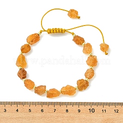 Geflochtene Armbänder aus natürlichem Turmalin und Messingperlen&nbsp;BJEW-JB13938