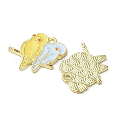 Подвески из эмали и сплава&nbsp;LS-ENAM-C030-01B-G