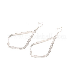 Полые серьги-подвески из сплава в форме капли&nbsp;FS-WG02393-01