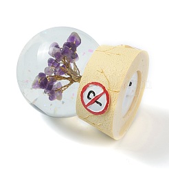 Светодиодный свет стеклянный хрустальный шар украшения дисплея&nbsp;DJEW-H004-01