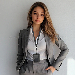 2шт прямоугольный держатель удостоверения личности из искусственной кожи&nbsp;AJEW-SC0031-19