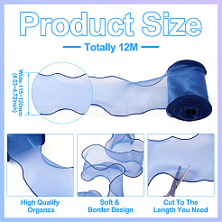 12 м полиэстеровая лента с волнистым краем&nbsp;DIY-TA0012-96B