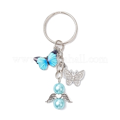 8шт стеклянные жемчужины брелки&nbsp;KEYC-JKC01308