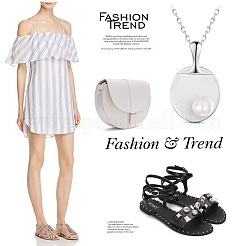 Collane con pendente in argento sterling placcato rodio&nbsp;JN642B