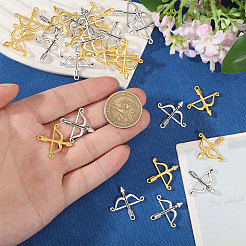100 pièces 2 couleurs pendentifs en alliage de style tibétain&nbsp;FIND-CA0011-58