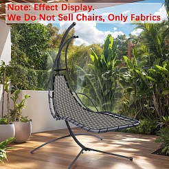 Tissu de remplacement pour chaise à bascule suspendue en polyester&nbsp;AJEW-WH20816-128E