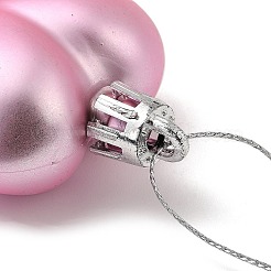 Décorations de pendentifs en forme de cœur en plastique galvanisé pour la saint-valentin&nbsp;KY-D020-02F