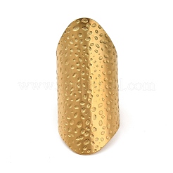 Открытое манжетное кольцо из нержавеющей стали 304 с ионным покрытием (IP)&nbsp;RJEW-Z015-03G