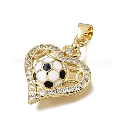 Pendentifs en laiton zircon cubique transparent&nbsp;KK-A303-23D-G