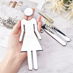 Adesivi per bagno in abs per uomo e donna&nbsp;DIY-WH0181-20B