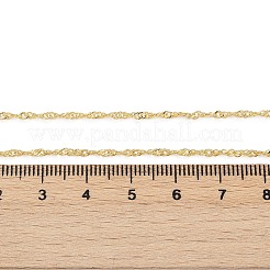 Ожерелье из латунных сингапурских цепей для женщин&nbsp;LS-NJEW-P265-07G