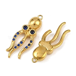 Подвески из нержавеющей стали 304 со стразами&nbsp;LS-STAS-H242-05G-01