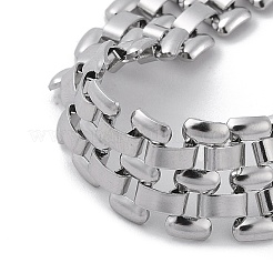 Bracciali a catena con pantera in acciaio inossidabile 304 anti-ossidazione per donne e uomini&nbsp;BJEW-Q343-10P